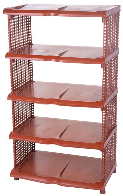 Regál na topánky Strend Pro – 5 priečkový, plast + ratan, 48x30,5x86 cm Regál na topánky Strend Pro – 5 priečkový, plast + ratan, 48x30,5x86 cm