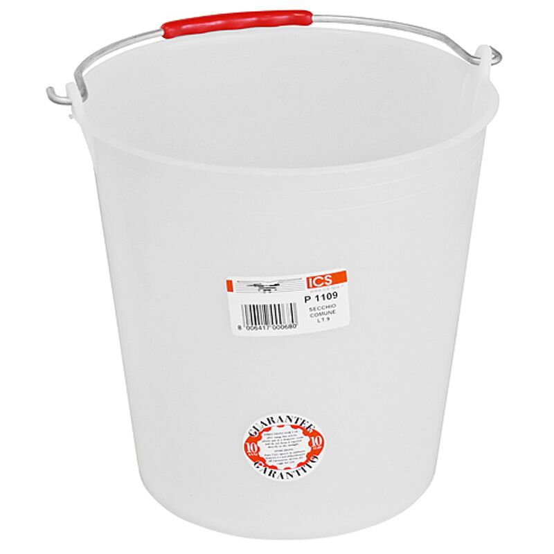 Vedro ICS P1109, 9 litrov, biele, plastové