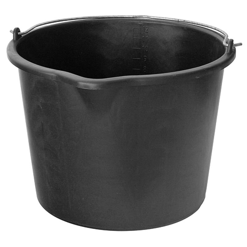 Stavebné vedro s výlevkou ReCycled 20 l, plastové, čierne