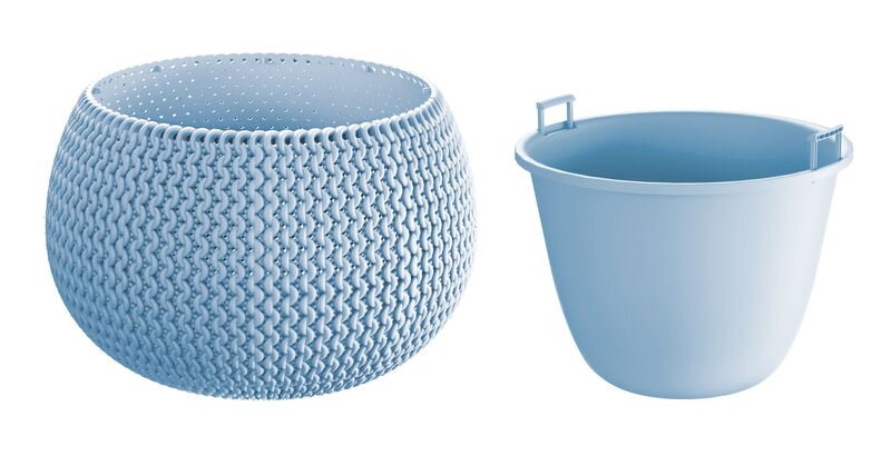 Kvetináč SPLOFY Bowl 290x195 mm, ice gray Kvetináč SPLOFY Bowl 290x195 mm, ice gray