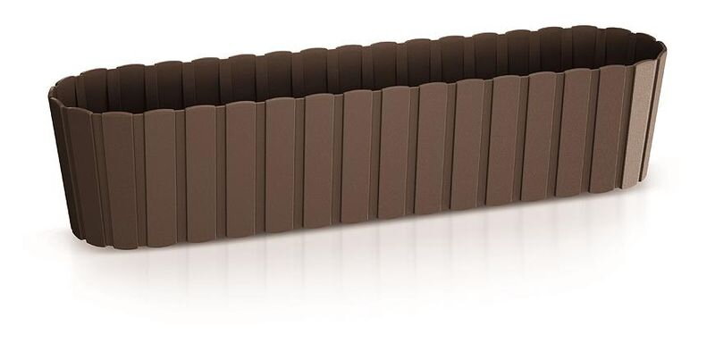 Kvetináč BOARDEE Case – 587x144x130 mm, hnedý