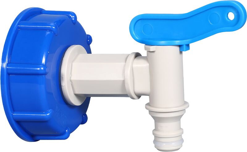 Ventil Strend Pro, záhradný, 3/4",125 mm, s redukciou na IBC nádrž, PVC