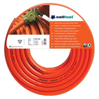 Cellfast Hadica 20-001, LPG 9,0x3,0 mm, L-50 m, červená