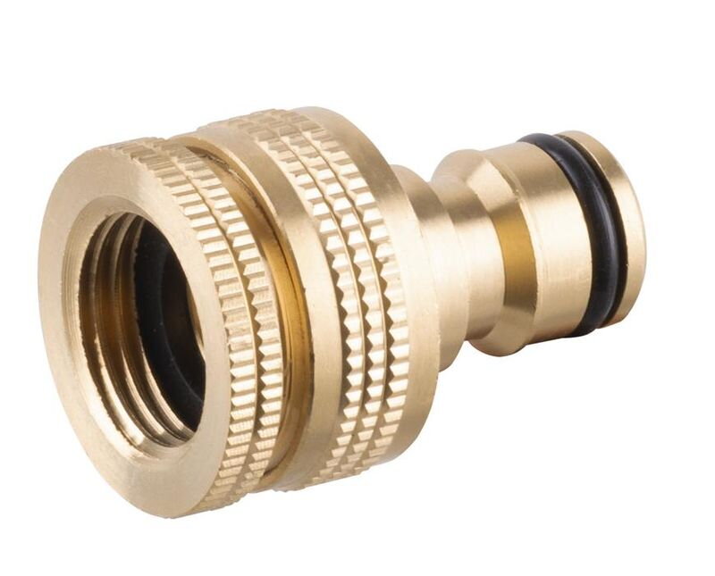 Prípojka na vodovodný kohútik mosadzná, G1/2" - G3/4", vnútorný závit
