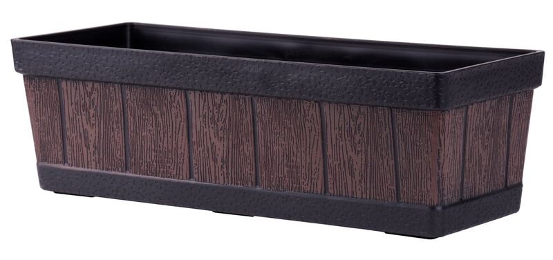 Kvetináč Woodeff, 15x47x17 cm, teak, efekt dreva Kvetináč Woodeff, 15x47x17 cm, teak, efekt dreva