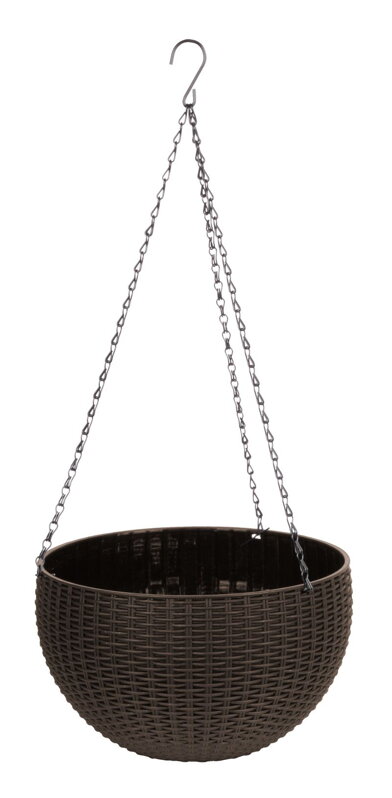 Závesný kvetináč Strend Pro Modern – hnedý, 26x16 cm Závesný kvetináč Strend Pro Modern – hnedý, 26x16 cm