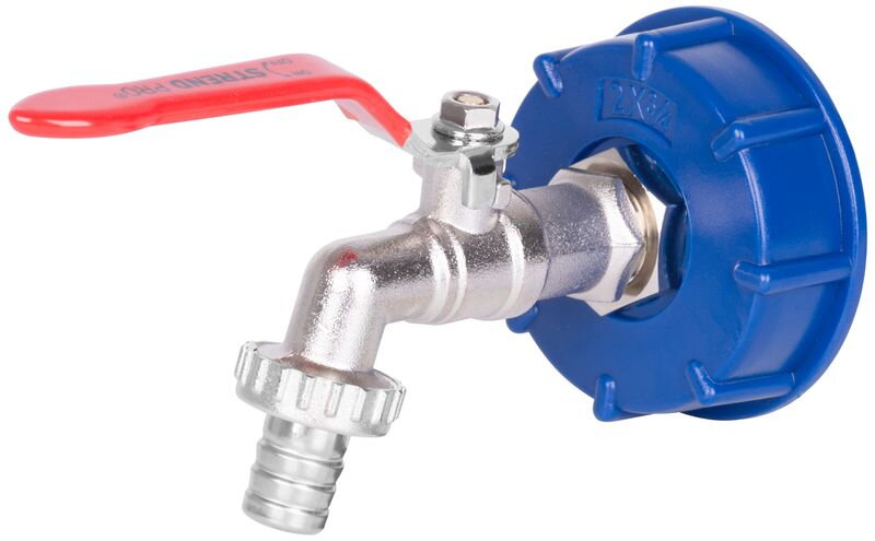 Sada na IBC nádrž – ventil 1/2", Zn redukcia 3/4", plastová redukcia 60 mm, výpust 3/4" Sada na IBC nádrž – ventil 1/2", Zn redukcia 3/4", plastová redukcia 60 mm, výpust 3/4"