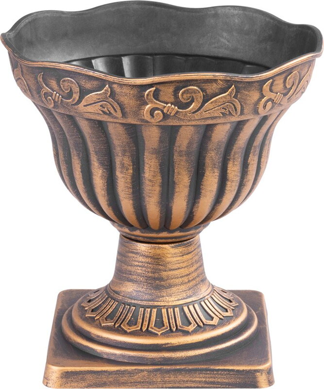 Zlatý kvetináč Strend Pro Antik, 30x30 cm, metalický efekt Zlatý kvetináč Strend Pro Antik, 30x30 cm, metalický efekt