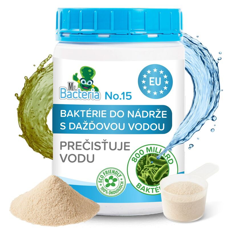 Aktivátor Mr.Bacteria No.15, do nádrže s dažďovou vodou, 500 g