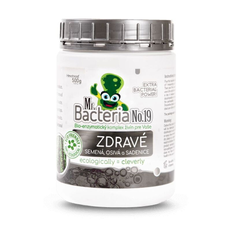 Aktivátor Mr.Bacteria No.19, živiny pre zdravé semená osivá a sadenice, 500g Aktivátor Mr.Bacteria No.19, živiny pre zdravé semená osivá a sadenice, 500g