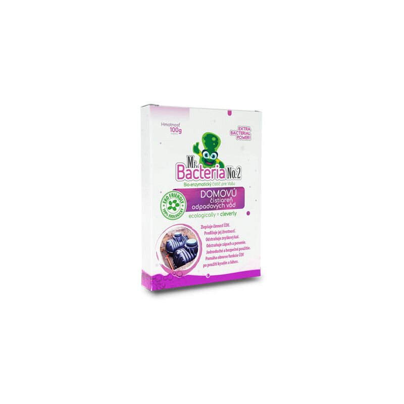 Aktivátor Mr.Bacteria No.2, do čističky odpadových vôd, 100g Aktivátor Mr.Bacteria No.2, do čističky odpadových vôd, 100g