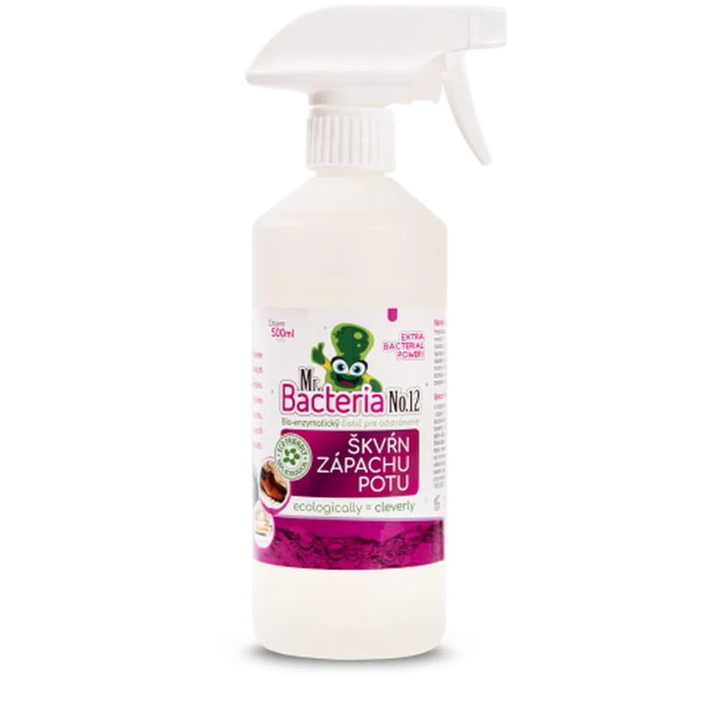 Čistič Mr.Bacteria No.12, na odstraňovanie škvŕn,zápachu a potu, 0.5L Čistič Mr.Bacteria No.12, na odstraňovanie škvŕn,zápachu a potu, 0.5L