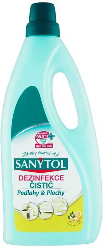 Dezinfekcia Sanytol, univerzálny čistič na podlahy, citrón, 1000 ml Dezinfekcia Sanytol, univerzálny čistič na podlahy, citrón, 1000 ml