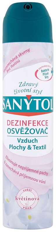 Dezinfekcia Sanytol, osviežovač vzduchu – kvetiny, sprej 300 ml
