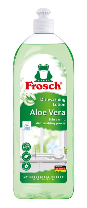 Prostriedok Frosch, na umývanie riadu, aloe vera, 750 ml Prostriedok Frosch, na umývanie riadu, aloe vera, 750 ml