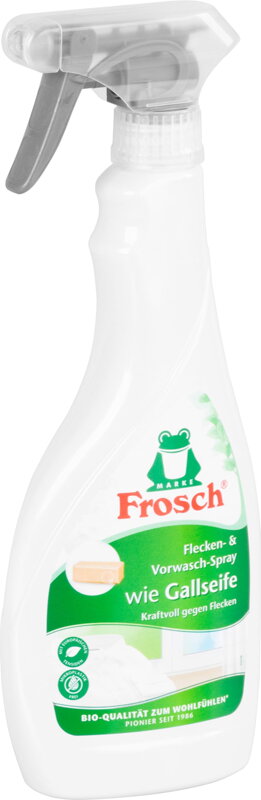 Odstraňovač škvŕn Frosch, á la "žlčové mydlo", rozprašovač, 500 ml Odstraňovač škvŕn Frosch, á la "žlčové mydlo", rozprašovač, 500 ml