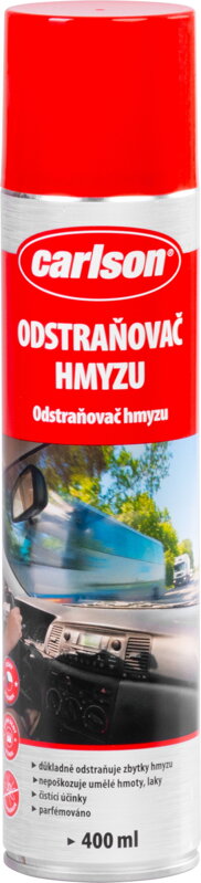 Odstraňovač hmyzu Carlson, aerosól, na auto, 400 ml Odstraňovač hmyzu Carlson, aerosól, na auto, 400 ml