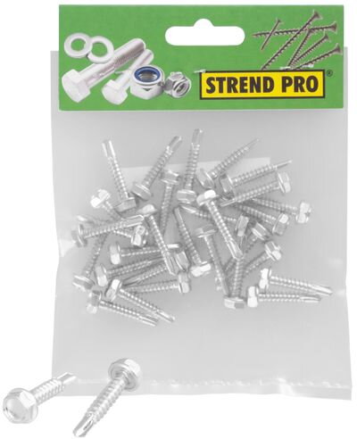 Skrutka DIN 7504K M4,8x16, TEX, vrut do kovu, šesťhranná, balenie 35 ks Skrutka DIN 7504K M4,8x16, TEX, vrut do kovu, šesťhranná, balenie 35 ks