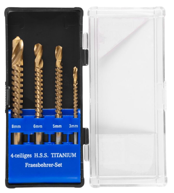 Sada frézovacích vrtákov Strend Pro RS003 – 4 dielna, 3-8 mm Sada frézovacích vrtákov Strend Pro RS003 – 4 dielna, 3-8 mm