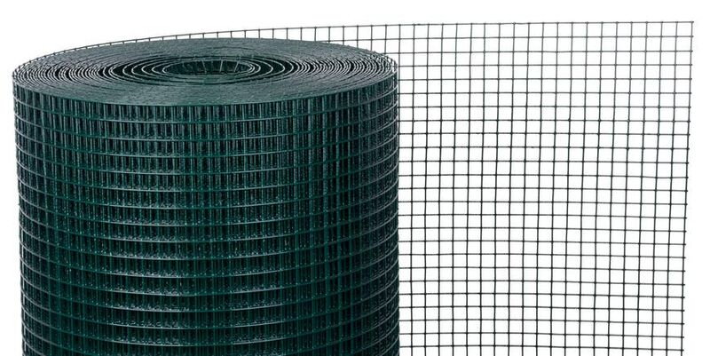 Chovateľské zvárané štvorhranné pletivo GARDEN PVC 500/12,7x12,7/1,2 mm, 5 m