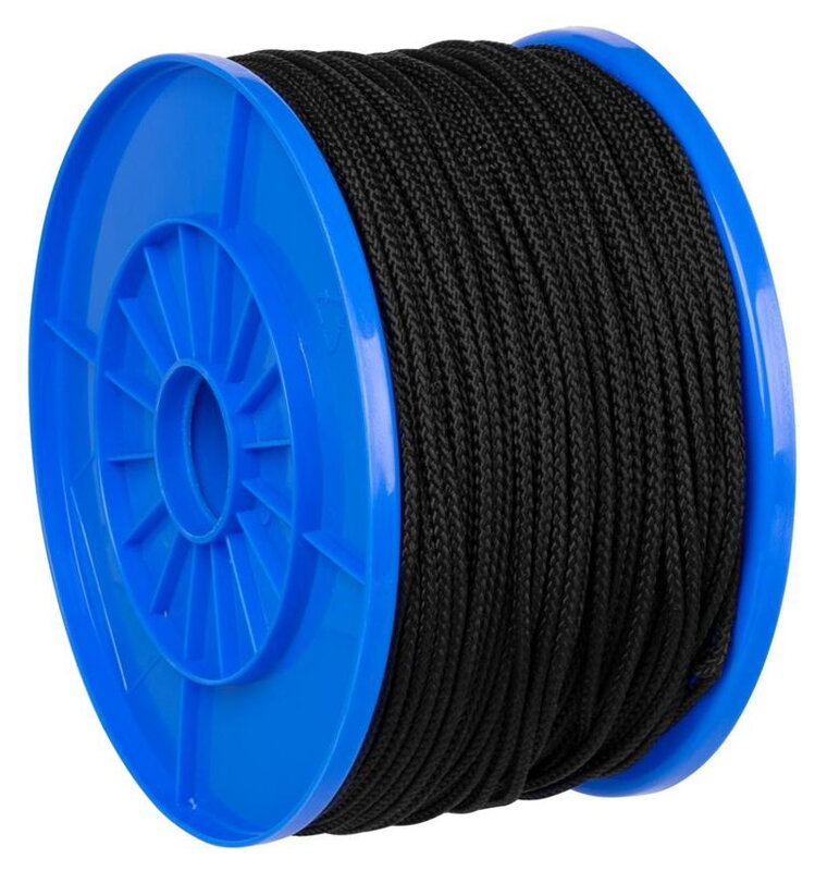 Lano Strend Pro MDB200, 4 mm, čierne, 200 m, PP, nosnosť 76 kg