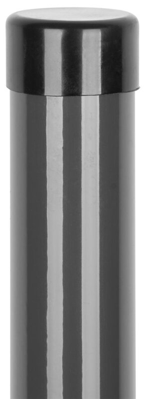 Stĺpik Strend Pro METALTEC, 48/2000/1,50 mm, antracit, okrúhly, čiapočka, Zn+PVC, RAL7016