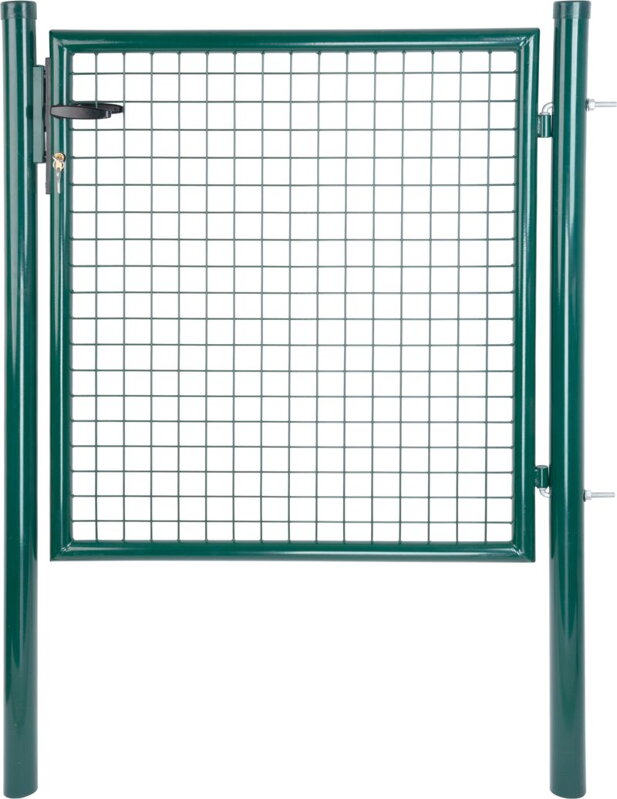 Brána 1000/1200/50x50 mm – jednokrídlová záhradná brána, zelená Brána 1000/1200/50x50 mm – jednokrídlová záhradná brána, zelená
