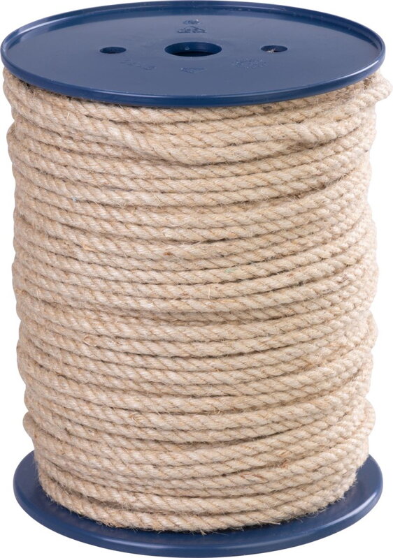Lano Strend Pro Premium 6 mm, jutové, prírodné, stáčané, 100 m Lano Strend Pro Premium 6 mm, jutové, prírodné, stáčané, 100 m