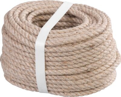 Lano Strend Pro Premium 5 mm, jutové, prírodné, stáčané, 20 m Lano Strend Pro Premium 5 mm, jutové, prírodné, stáčané, 20 m