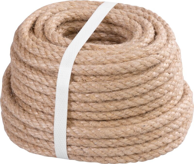 Lano Strend Pro Premium 8 mm, jutové, prírodné, stáčané, 20 m Lano Strend Pro Premium 8 mm, jutové, prírodné, stáčané, 20 m