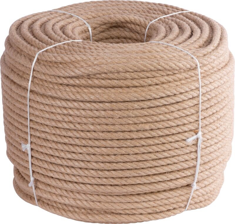 Lano Strend Pro Premium 12 mm, jutové, prírodné, stáčané, 220 m Lano Strend Pro Premium 12 mm, jutové, prírodné, stáčané, 220 m
