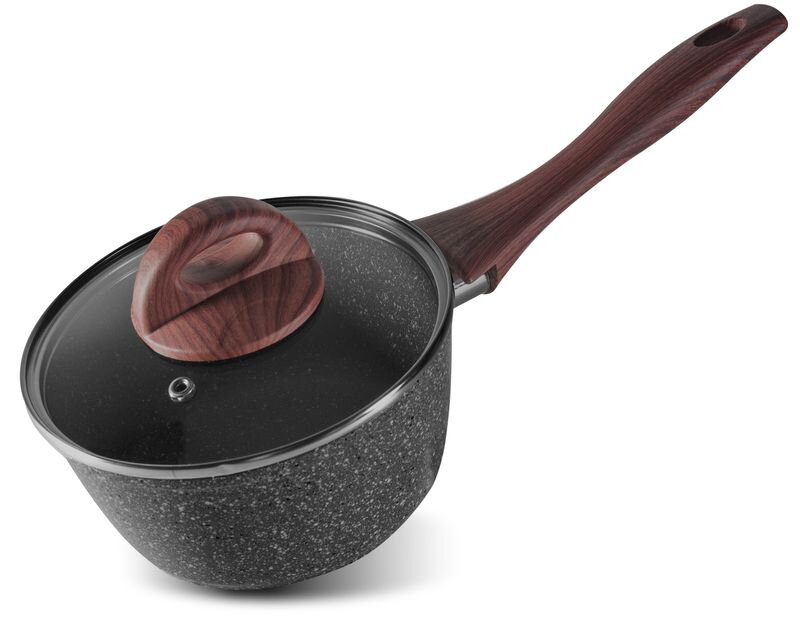Rajnica MagicHome Black Marble Line, so sklenenou pokrievkou, 16 cm
