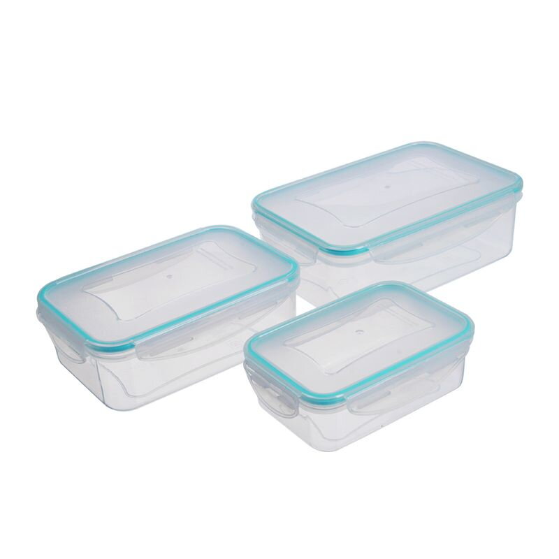 Sada dóz na potraviny MagicHome 0,50/1,00/1,50 l, Clip uzáver Sada dóz na potraviny MagicHome 0,50/1,00/1,50 l, Clip uzáver