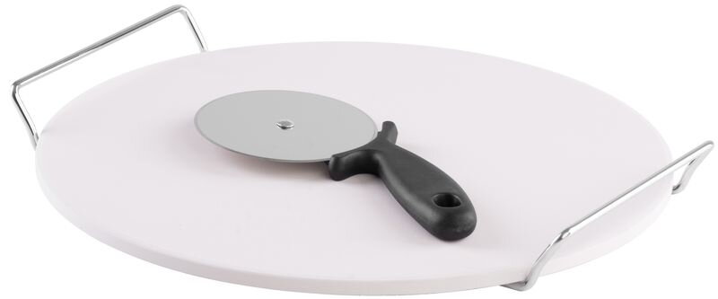 Kameň na pizzu 33 cm, s podstavcom a krájačom Kameň na pizzu 33 cm, s podstavcom a krájačom