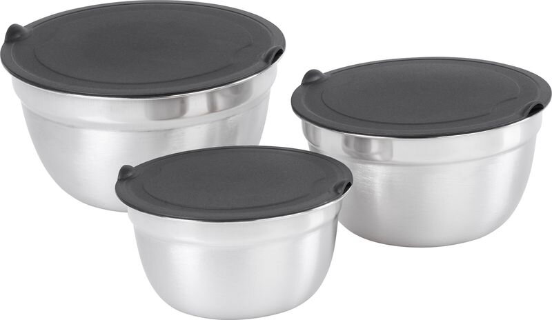 Miska MagicHome, nerez, s vekom, sada 3 ks, 14-16-18 cm Miska MagicHome, nerez, s vekom, sada 3 ks, 14-16-18 cm