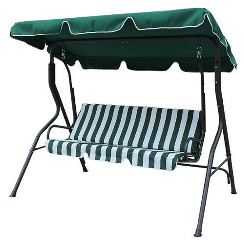 Hojdačka GARFIELD, 173x112x158 cm, záhradná, zelená