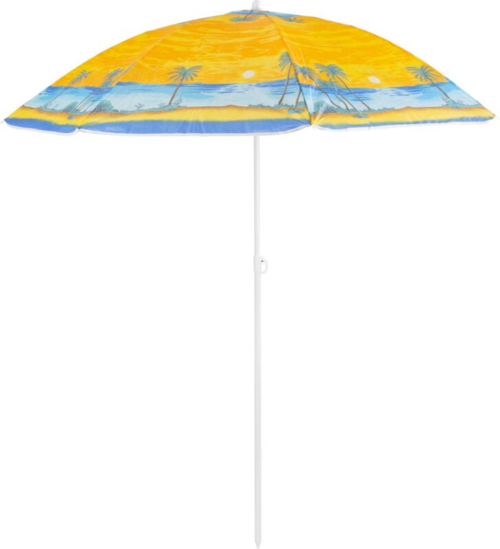 Slnečník BEACH 180 cm, oceľová konštrukcia, plážový