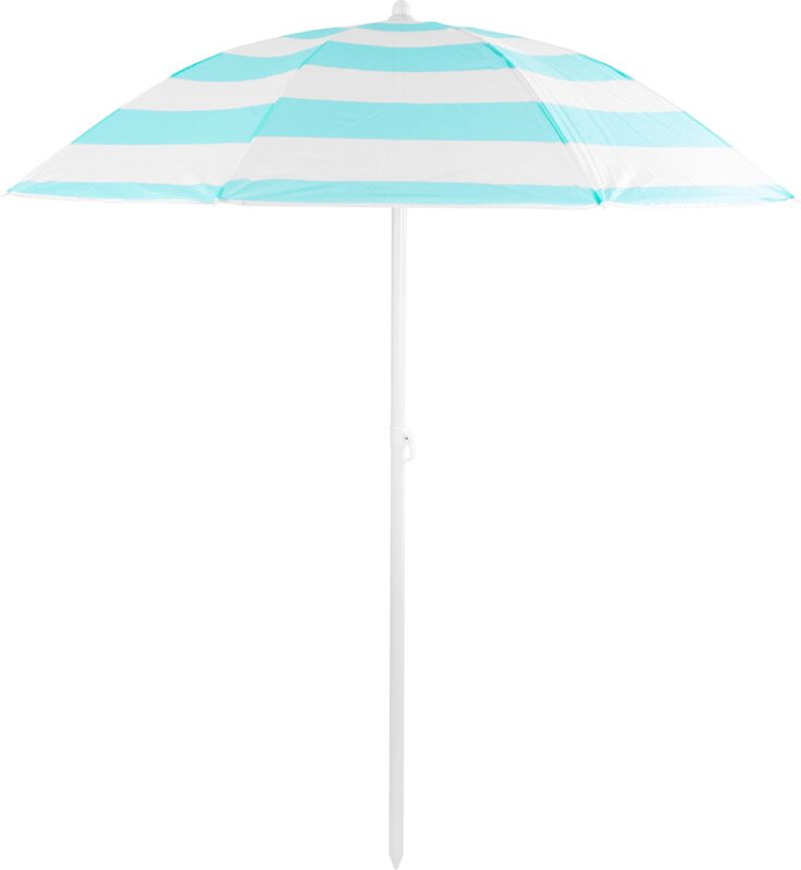 Slnečník DALIA 180 cm, modro-biely, s naklápacím kĺbom Slnečník DALIA 180 cm, modro-biely, s naklápacím kĺbom