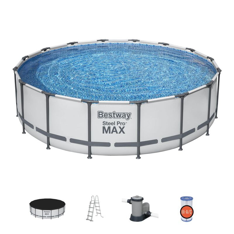 Bestway Steel Pro MAX 5612Z 488x122 cm, bazén s filtráciou Bestway Steel Pro MAX 5612Z 488x122 cm, bazén s filtráciou