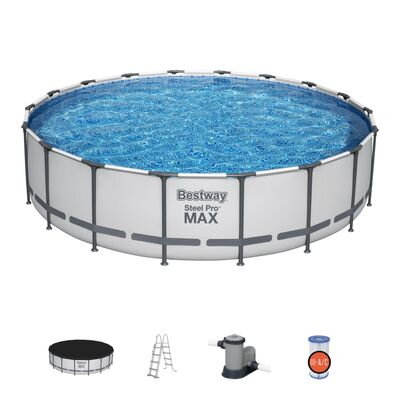 Bestway Steel Pro MAX 56462 Bazén, filter, pumpa, rebrík, plachta, 5,49x1,22 m Bestway Steel Pro MAX 56462 Bazén, filter, pumpa, rebrík, plachta, 5,49x1,22 m