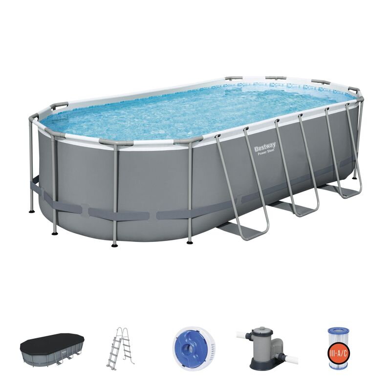 Bestway Power Steel 56710 549x274x122 cm, bazén s filtráciou Bestway Power Steel 56710 549x274x122 cm, bazén s filtráciou