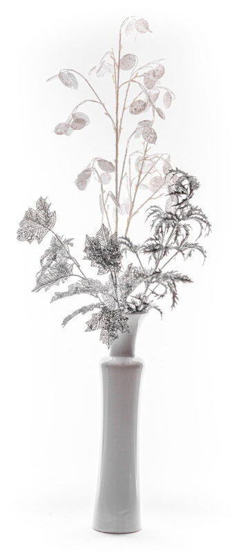 Umelá vetvička MagicHome Vianoce, MoneyPlant.White, biela, 56x107 cm Umelá vetvička MagicHome Vianoce, MoneyPlant.White, biela, 56x107 cm