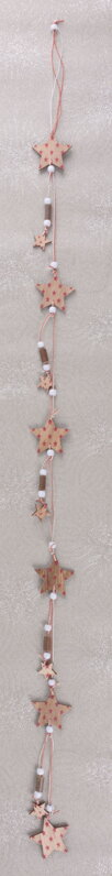Vianočná dekorácia z dreva Hviezdy a hviezdičky, 125 cm