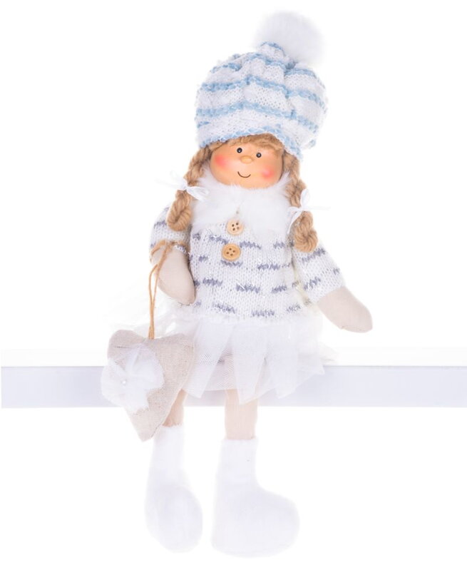 Vianočná dekorácia Deti, biele, 22 cm Vianočná dekorácia Deti, biele, 22 cm