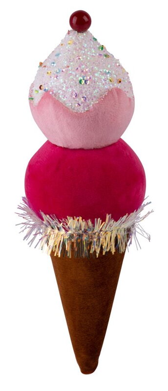 Vianočná dekorácia Candy Line, zmrzlina, červená, 16 cm, závesná Vianočná dekorácia Candy Line, zmrzlina, červená, 16 cm, závesná