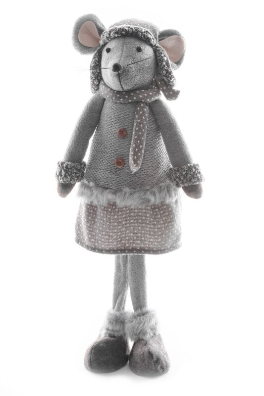Dekorácia XmMS98, Myška s čiapkou, 57 cm