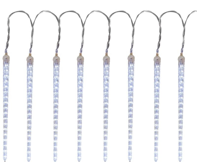 Vianočné osvetlenie reťaz Icicle, 288 LED, studená biela, 3,5 m, vodopádový efekt Vianočné osvetlenie reťaz Icicle, 288 LED, studená biela, 3,5 m, vodopádový efekt