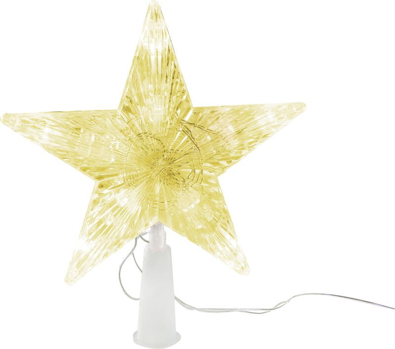 Hviezda MagicHome Vianoce, 10× LED, zlatá, 15,5×19 cm, interiér