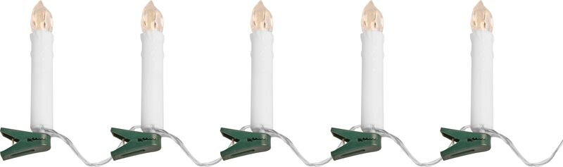 LED sviečka so štipcom, reťaz, 10 LED, časovač, 1,5×9 cm LED sviečka so štipcom, reťaz, 10 LED, časovač, 1,5×9 cm
