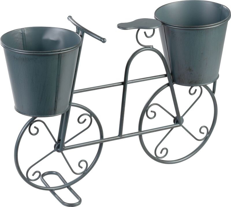 Záhradná dekorácia Mecco Stojan na 2 kvetináče, bicykel, 50x15x37 cm Záhradná dekorácia Mecco Stojan na 2 kvetináče, bicykel, 50x15x37 cm